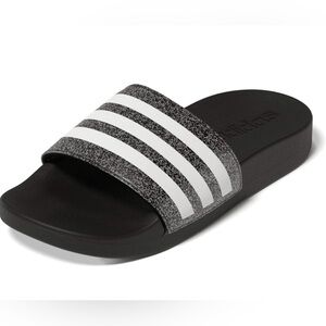 Adidas Unisex Child Adilette Comfort Slides Size 1 Black
